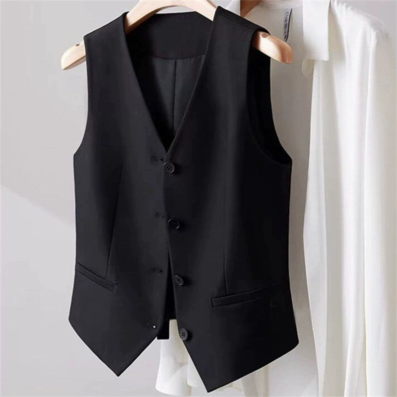 Chaleco de mujer 2026 Nuevo estilo: chaleco ligero para capas, chaleco de mujer, chaleco corto negro, chaleco interior de mujer. negro imagen 1