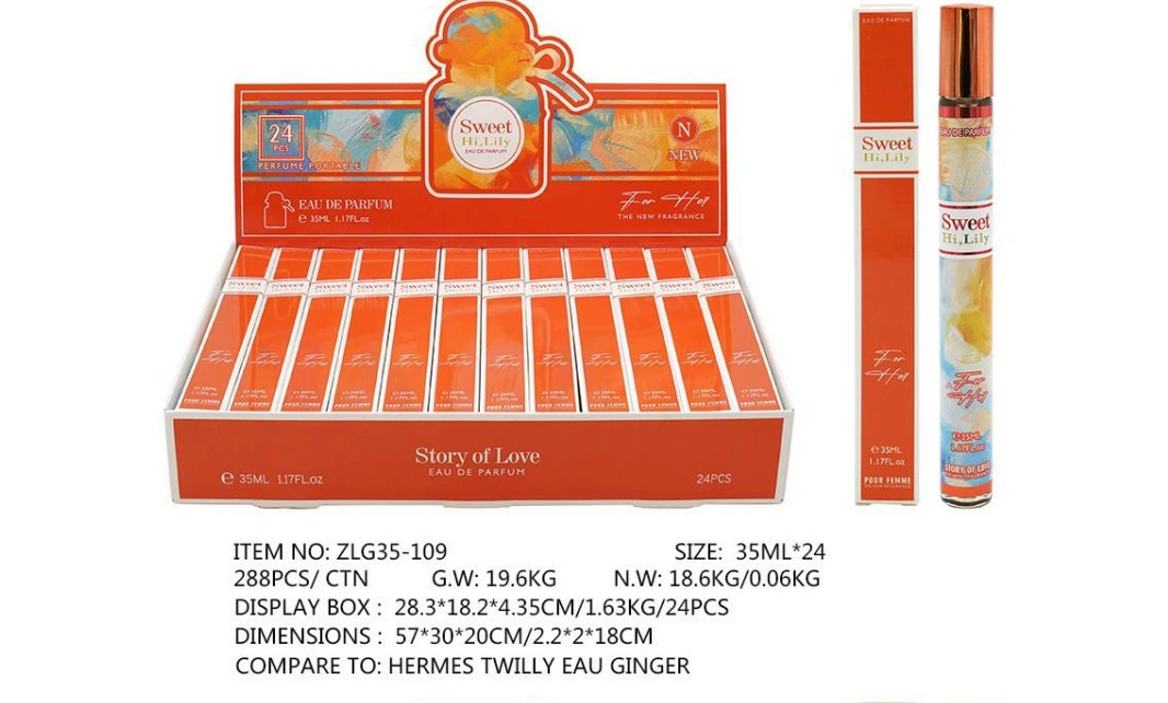 Muestras de Perfume al por Mayor para Comercio Exterior, Fragancia Portátil de Larga Duración de 35ml, Muestras de Perfume Árabe Unisex. ZLG-109 imagen 1