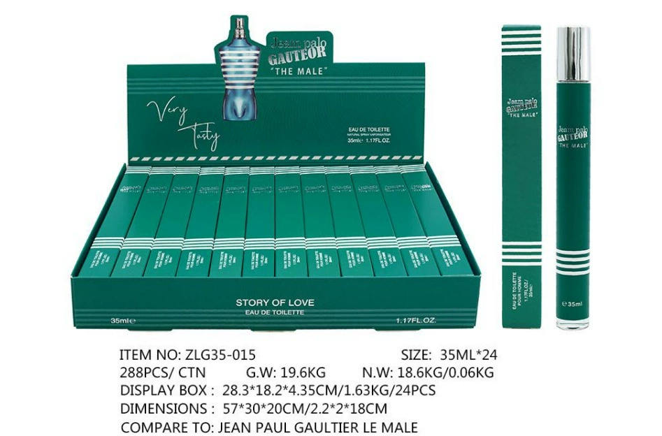 Muestras de Perfume al por Mayor para Comercio Exterior, Fragancia Portátil de Larga Duración de 35ml, Muestras de Perfume Árabe Unisex. ZLG-015 imagen 1