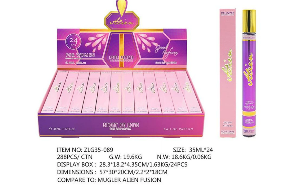 Muestras de Perfume al por Mayor para Comercio Exterior, Fragancia Portátil de Larga Duración de 35ml, Muestras de Perfume Árabe Unisex. ZLG-089 imagen 1
