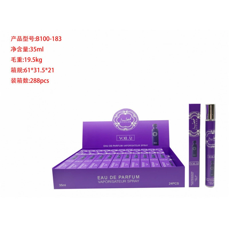 Frascos de muestra portátiles para mujer - Fragancia de larga duración - Venta al por mayor de perfumes populares de Oriente Medio, Dubái y Arabia para exportación. B100-183 imagen 1