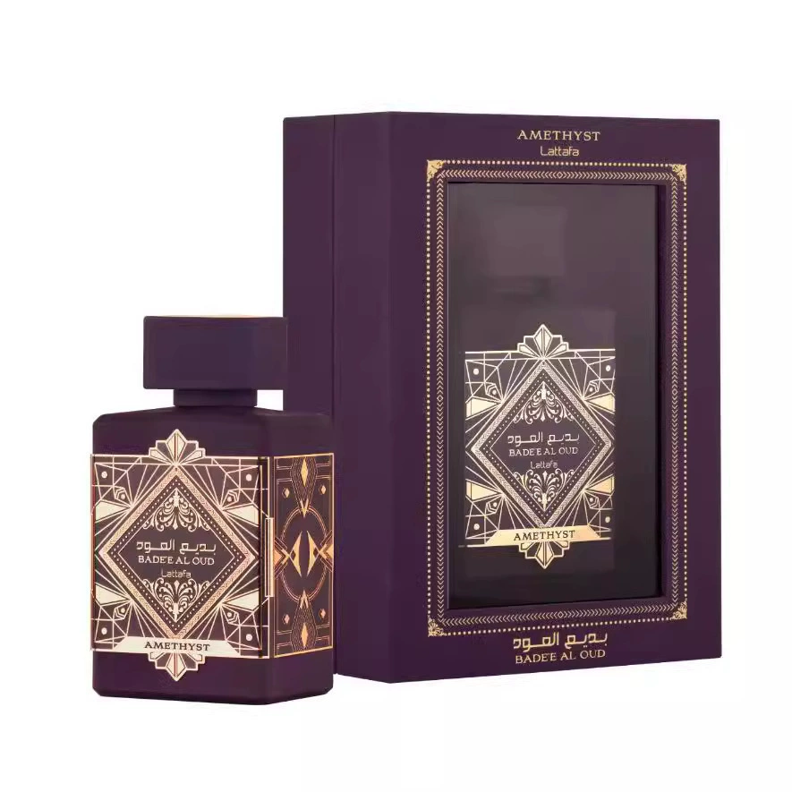 Lote de Perfumes de Exportación de Dubái Árabe de Oriente Medio Lattafa Bade'e Al Oud 100ml, el Más Vendido Transfronterizo púrpura imagen 1