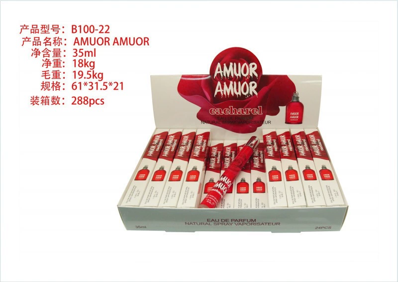 Frascos de muestra portátiles para mujer - Fragancia de larga duración - Venta al por mayor de perfumes populares de Oriente Medio, Dubái y Arabia para exportación. B100-22 imagen 1