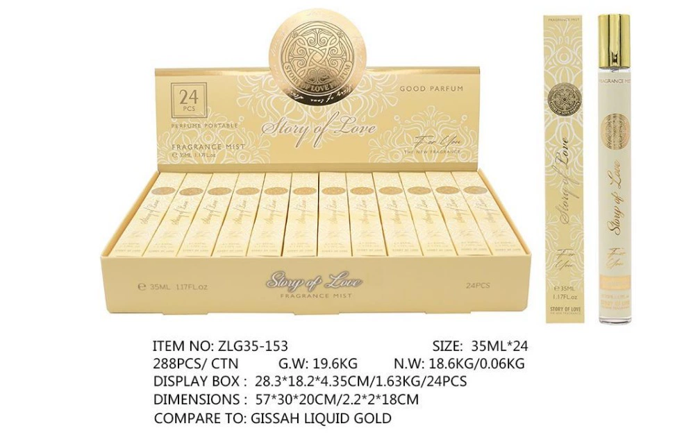 Muestras de Perfume al por Mayor para Comercio Exterior, Fragancia Portátil de Larga Duración de 35ml, Muestras de Perfume Árabe Unisex. ZLG-153 imagen 1