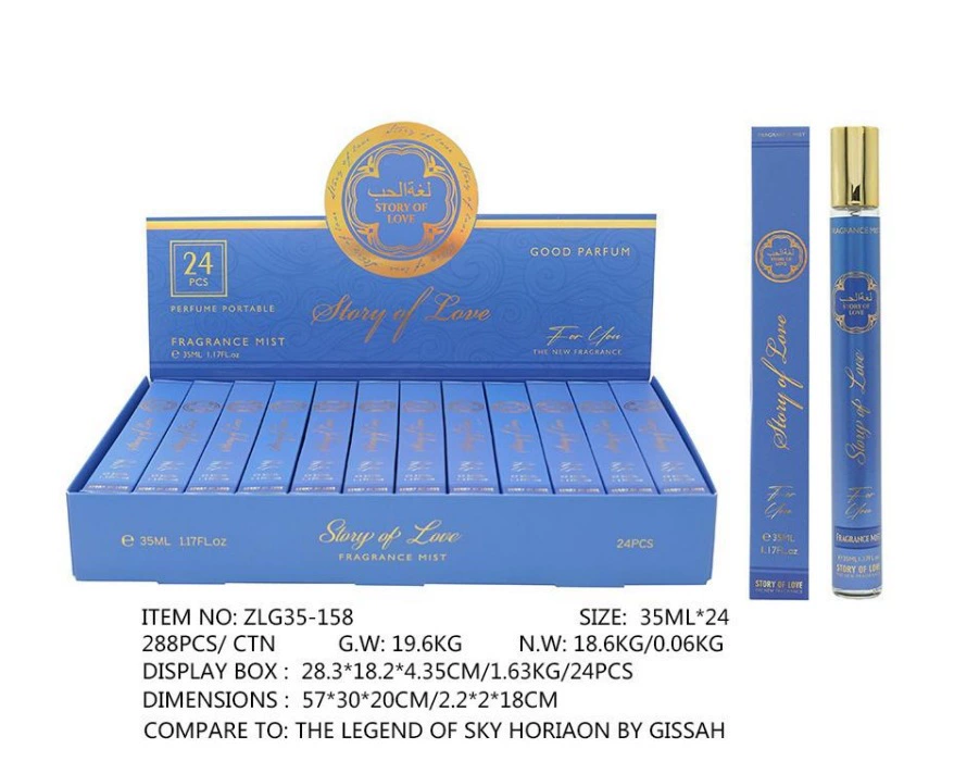 Muestras de Perfume al por Mayor para Comercio Exterior, Fragancia Portátil de Larga Duración de 35ml, Muestras de Perfume Árabe Unisex. ZLG-158 imagen 1