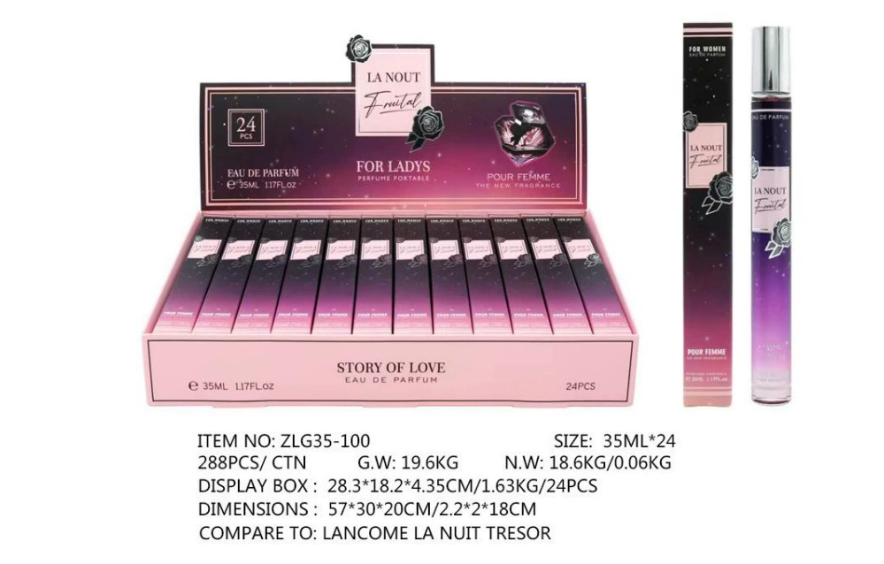 Muestras de Perfume al por Mayor para Comercio Exterior, Fragancia Portátil de Larga Duración de 35ml, Muestras de Perfume Árabe Unisex. ZLG-100 imagen 1