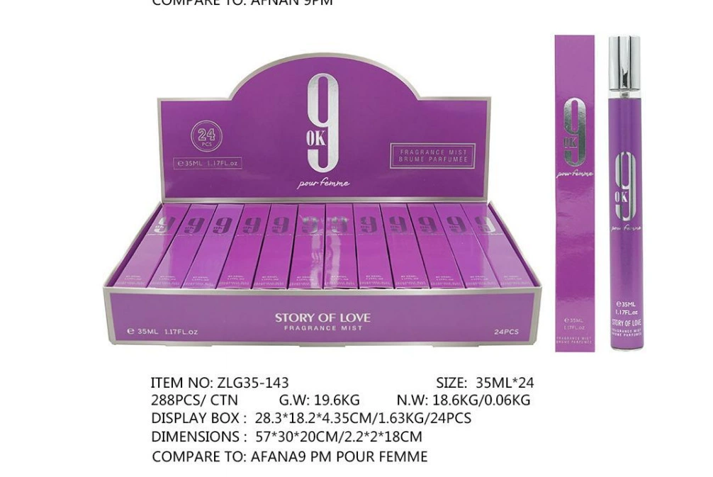Muestras de Perfume al por Mayor para Comercio Exterior, Fragancia Portátil de Larga Duración de 35ml, Muestras de Perfume Árabe Unisex. ZLG-143 imagen 1