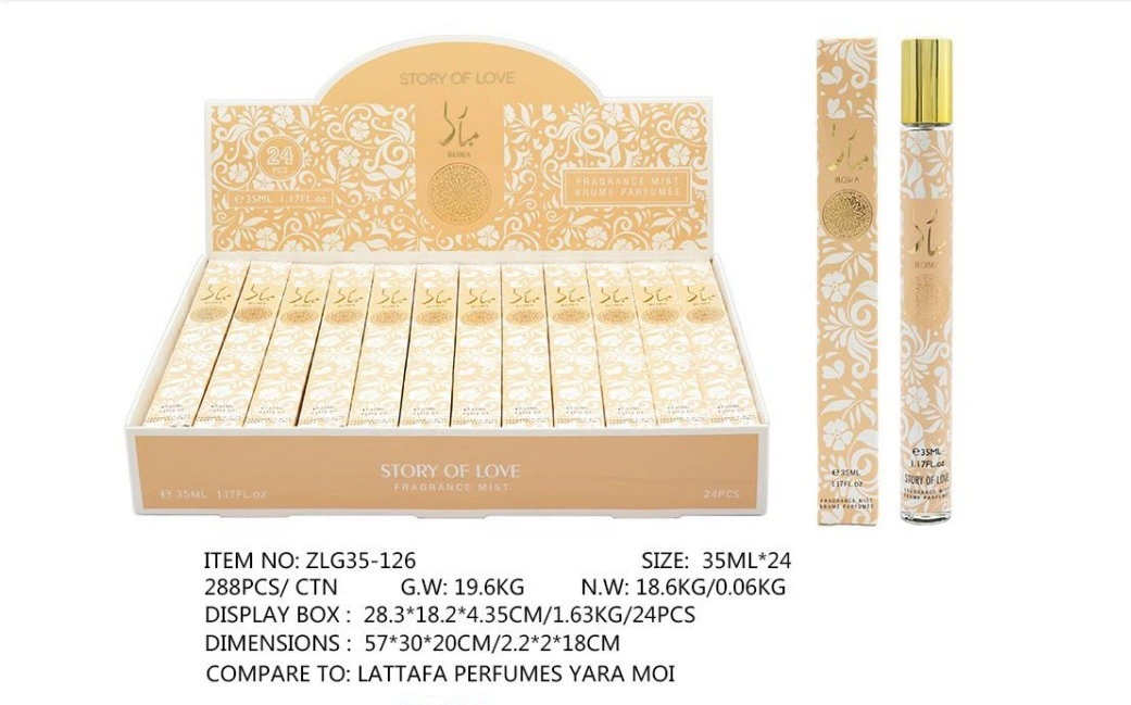 Muestras de Perfume al por Mayor para Comercio Exterior, Fragancia Portátil de Larga Duración de 35ml, Muestras de Perfume Árabe Unisex. ZLG-126 imagen 1