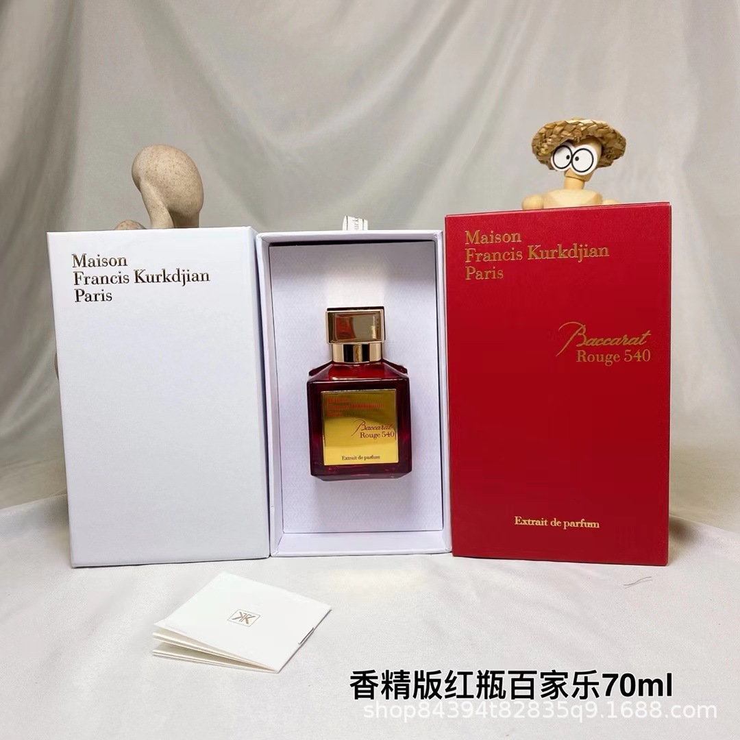 Comercio exterior transfronterizo Vietnam Beccarat rouge MFK Baccarat 540 Jian perfume de humor de satén de seda de ébano Botella Roja Baccarat 70ml imagen 1