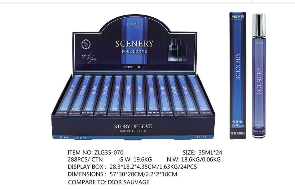 Muestras de Perfume al por Mayor para Comercio Exterior, Fragancia Portátil de Larga Duración de 35ml, Muestras de Perfume Árabe Unisex. ZLG-070 imagen 1