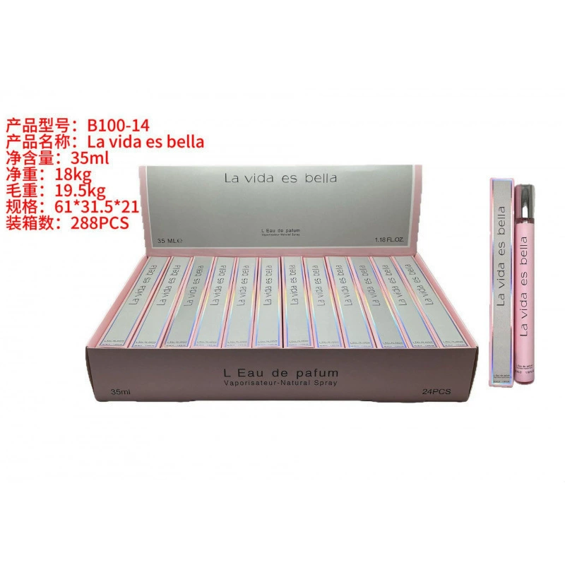 Frascos de muestra portátiles para mujer - Fragancia de larga duración - Venta al por mayor de perfumes populares de Oriente Medio, Dubái y Arabia para exportación. B100-14 imagen 1