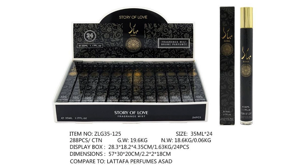 Muestras de Perfume al por Mayor para Comercio Exterior, Fragancia Portátil de Larga Duración de 35ml, Muestras de Perfume Árabe Unisex. ZLG-125 imagen 1