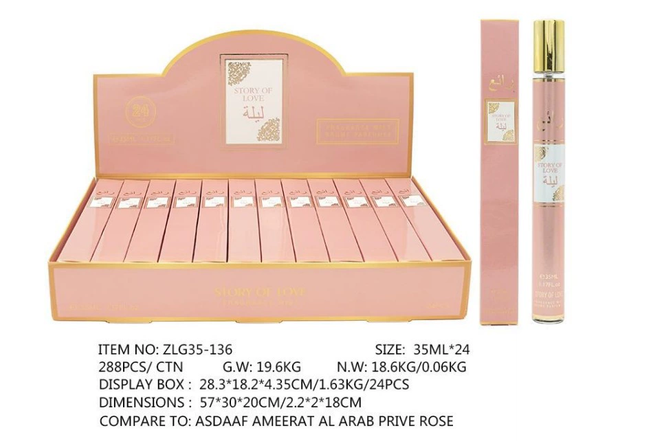 Muestras de Perfume al por Mayor para Comercio Exterior, Fragancia Portátil de Larga Duración de 35ml, Muestras de Perfume Árabe Unisex. ZLG-136 imagen 1