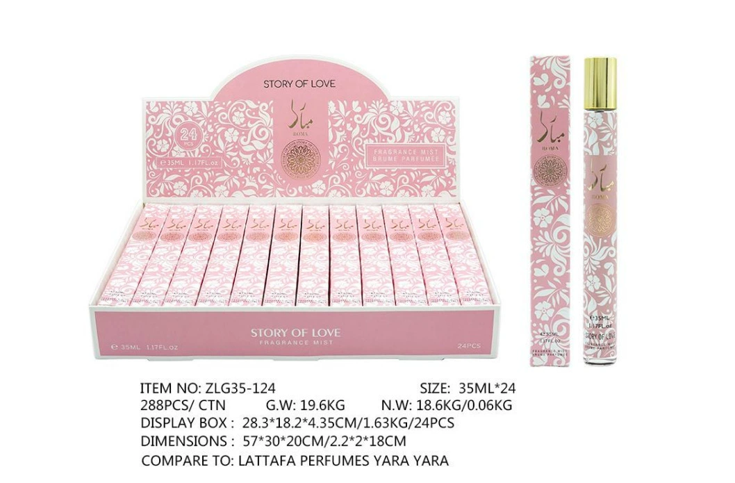 Muestras de Perfume al por Mayor para Comercio Exterior, Fragancia Portátil de Larga Duración de 35ml, Muestras de Perfume Árabe Unisex. ZLG-124 imagen 1