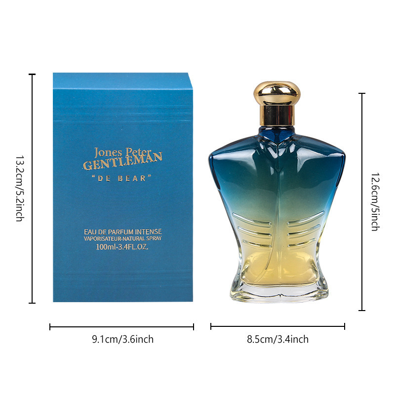 Perfume para hombre de Oriente Medio, fragancia duradera, spray corporal oriental, perfume de marca reconocida con aroma a océano, para hombre. Colonia Naked Man - Azul imagen 1