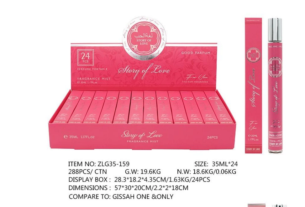 Muestras de Perfume al por Mayor para Comercio Exterior, Fragancia Portátil de Larga Duración de 35ml, Muestras de Perfume Árabe Unisex. ZLG-159 imagen 1