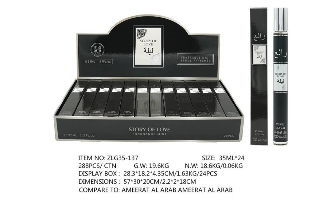 Muestras de Perfume al por Mayor para Comercio Exterior, Fragancia Portátil de Larga Duración de 35ml, Muestras de Perfume Árabe Unisex. ZLG-137 imagen 1