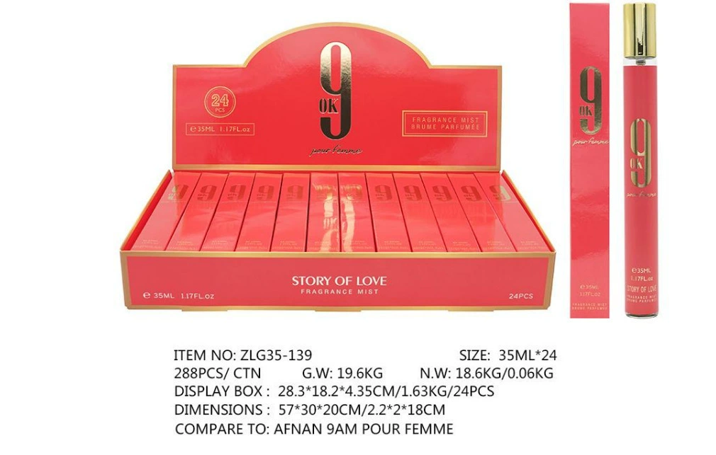 Muestras de Perfume al por Mayor para Comercio Exterior, Fragancia Portátil de Larga Duración de 35ml, Muestras de Perfume Árabe Unisex. ZLG-139 imagen 1