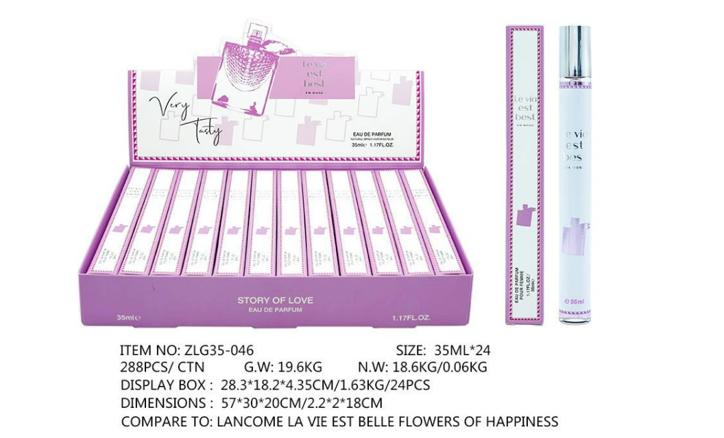 Muestras de Perfume al por Mayor para Comercio Exterior, Fragancia Portátil de Larga Duración de 35ml, Muestras de Perfume Árabe Unisex. ZLG-046 imagen 1