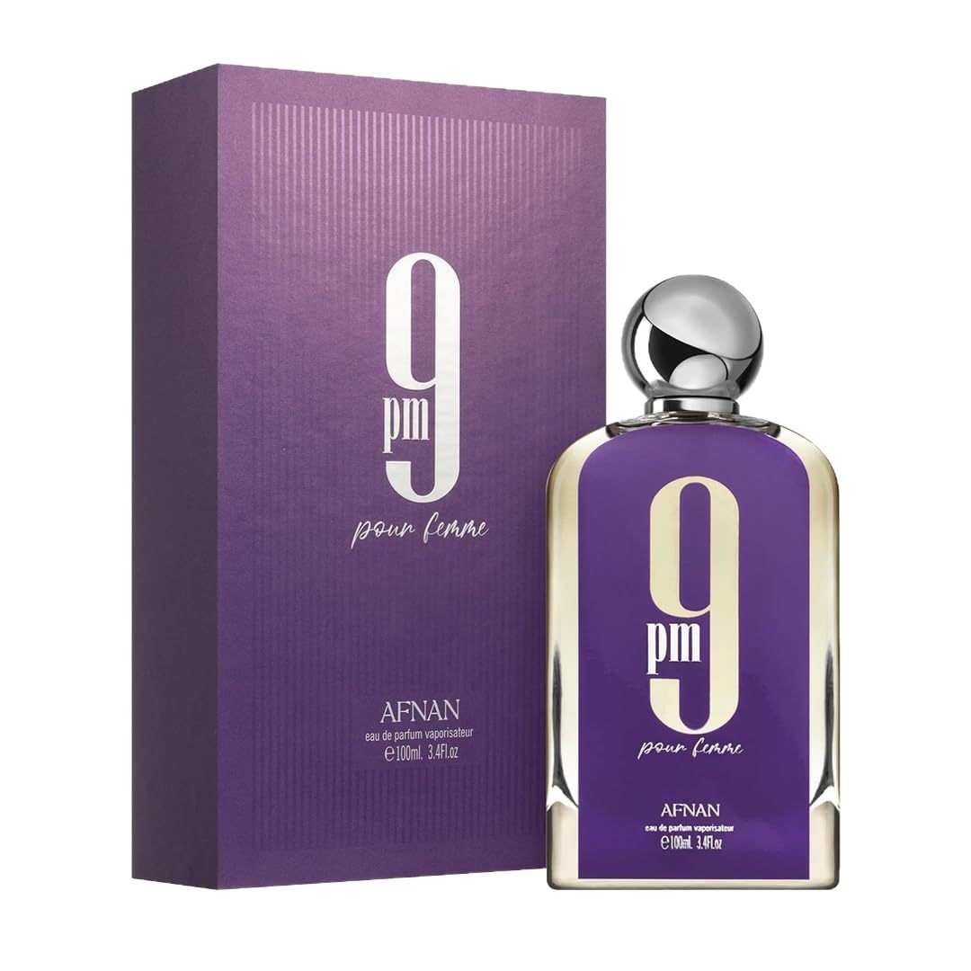 Perfume árabe transfronterizo para hombre Afnan 9am No. 9 Fragancia unisex Eau de Parfum Set de lujo al por mayor Caja de regalo con cubierta de metal púrpura a las 9 p.m. imagen 1