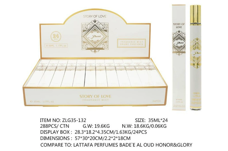 Muestras de Perfume al por Mayor para Comercio Exterior, Fragancia Portátil de Larga Duración de 35ml, Muestras de Perfume Árabe Unisex. ZLG-132 imagen 1