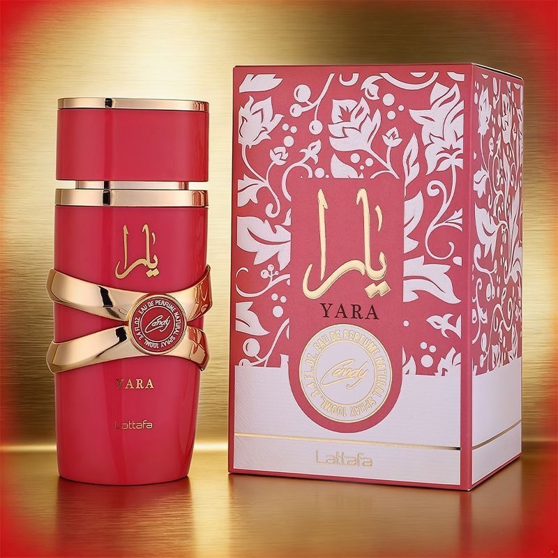 Perfumes transfronterizos para hombre y mujer ASADExport, Latafa árabe YARA, fragancia amaderada, fragancia de Dubái de Oriente Medio. OMY590 rojo 100ML imagen 1
