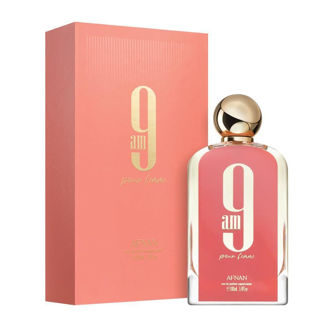 Perfume árabe transfronterizo para hombre Afnan 9am No. 9 Fragancia unisex Eau de Parfum Set de lujo al por mayor Caja de regalo con tapa metálica rosa 9PM imagen 1