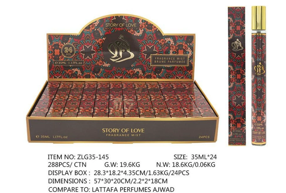 Muestras de Perfume al por Mayor para Comercio Exterior, Fragancia Portátil de Larga Duración de 35ml, Muestras de Perfume Árabe Unisex. ZLG-145 imagen 1