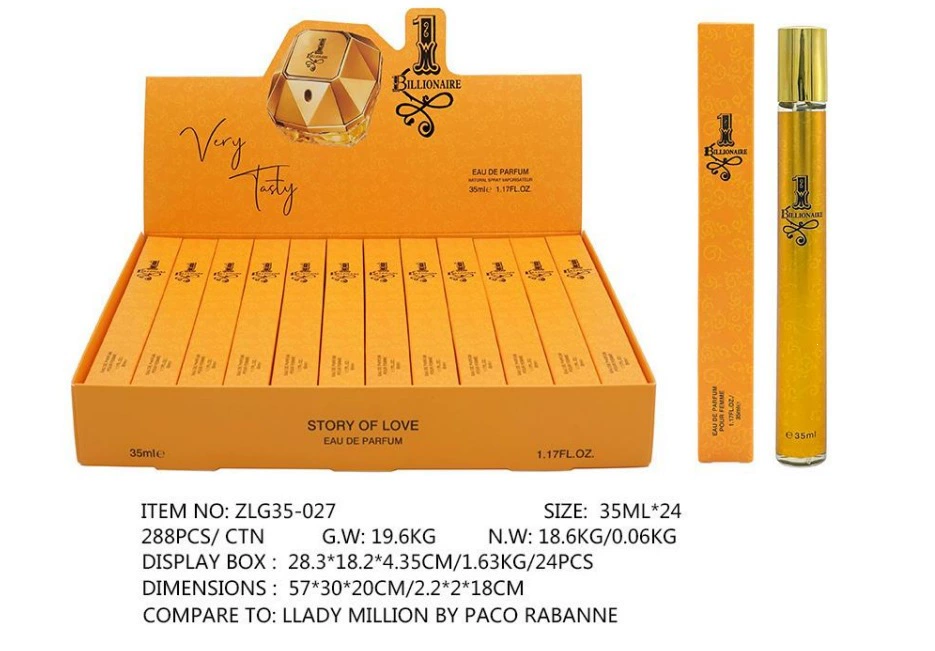 Muestras de Perfume al por Mayor para Comercio Exterior, Fragancia Portátil de Larga Duración de 35ml, Muestras de Perfume Árabe Unisex. ZLG-027 imagen 1