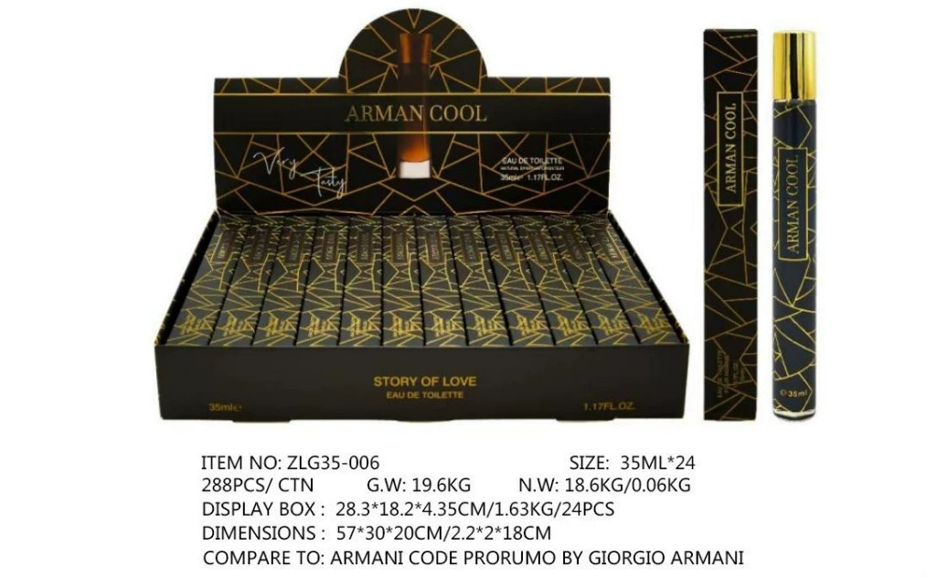 Muestras de Perfume al por Mayor para Comercio Exterior, Fragancia Portátil de Larga Duración de 35ml, Muestras de Perfume Árabe Unisex. ZLG-006 imagen 1
