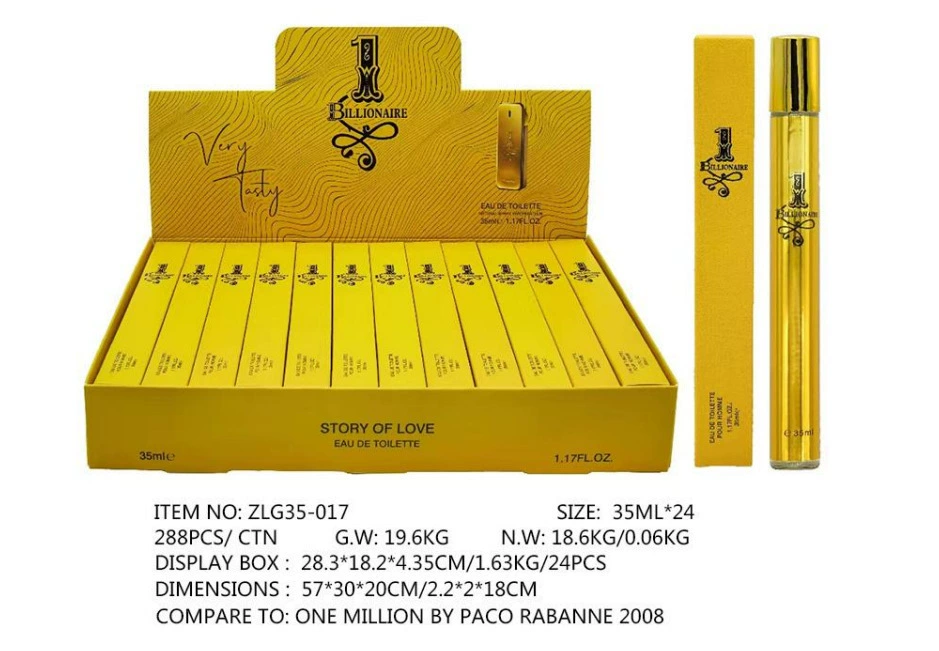Muestras de Perfume al por Mayor para Comercio Exterior, Fragancia Portátil de Larga Duración de 35ml, Muestras de Perfume Árabe Unisex. ZLG-017 imagen 1