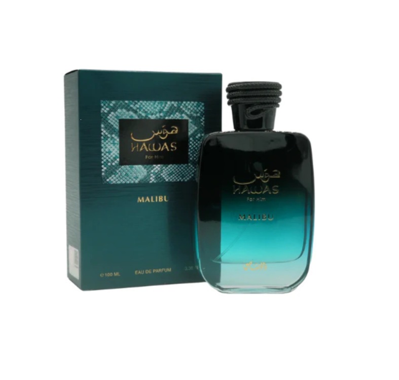 Éxito de ventas transfronterizo: Hawas Rasas - Perfume de lujo para hombre de la marca árabe de Oriente Medio Dubai (Stock auténtico de mostrador) Azul verde alta calidad imagen 1