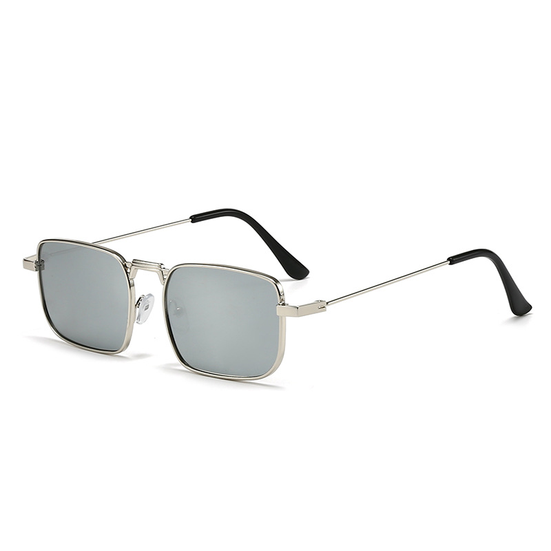 Gafas de Sol Steampunk Cuadradas Metal - Tabletas de mercurio enmarcadas en plata imagen 1