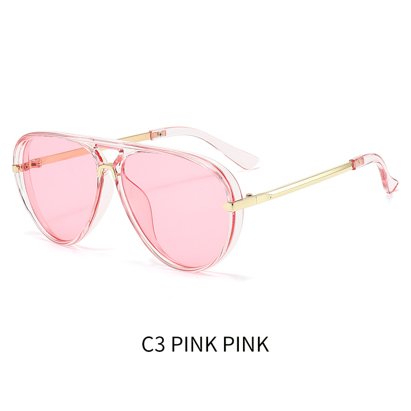 Gafas de Sol Retro Estilo Aviador Vintage - Hoja de polvo con marco de polvo transparente imagen 1