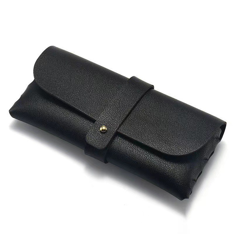Gafas de Sol Retro Estilo Aviador Vintage - Estuche para gafas estuche con botones negro imagen 1