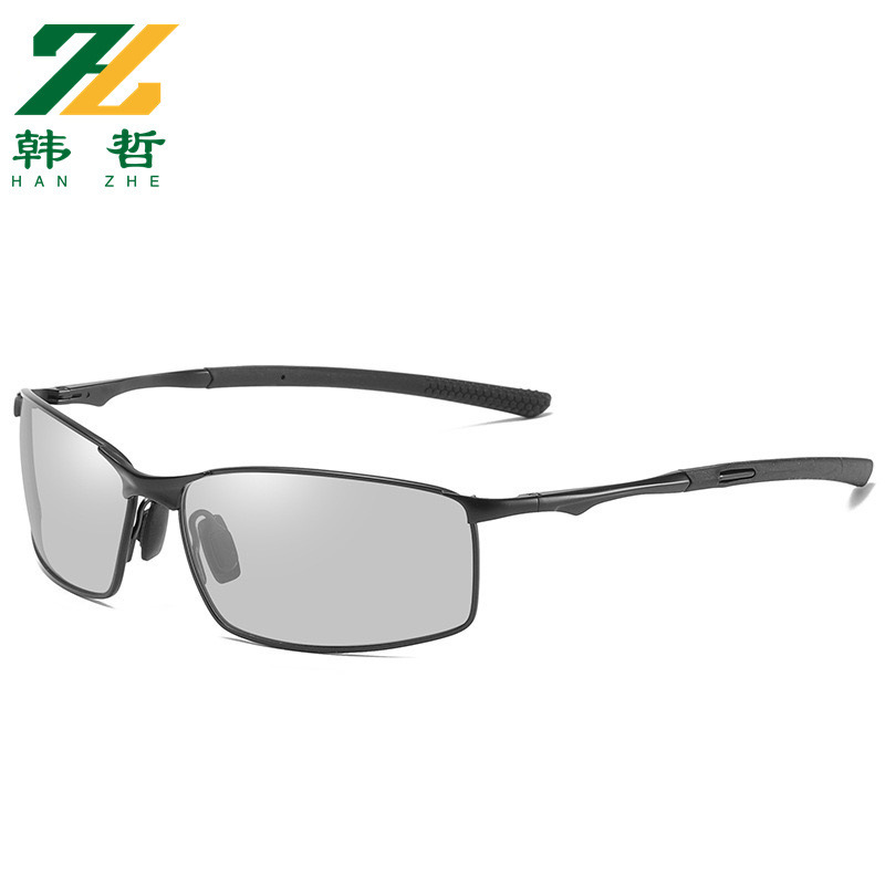 Gafas de Sol Polarizadas Aviador Metalicas - Frame negro polarizacion que cambia de color imagen 1