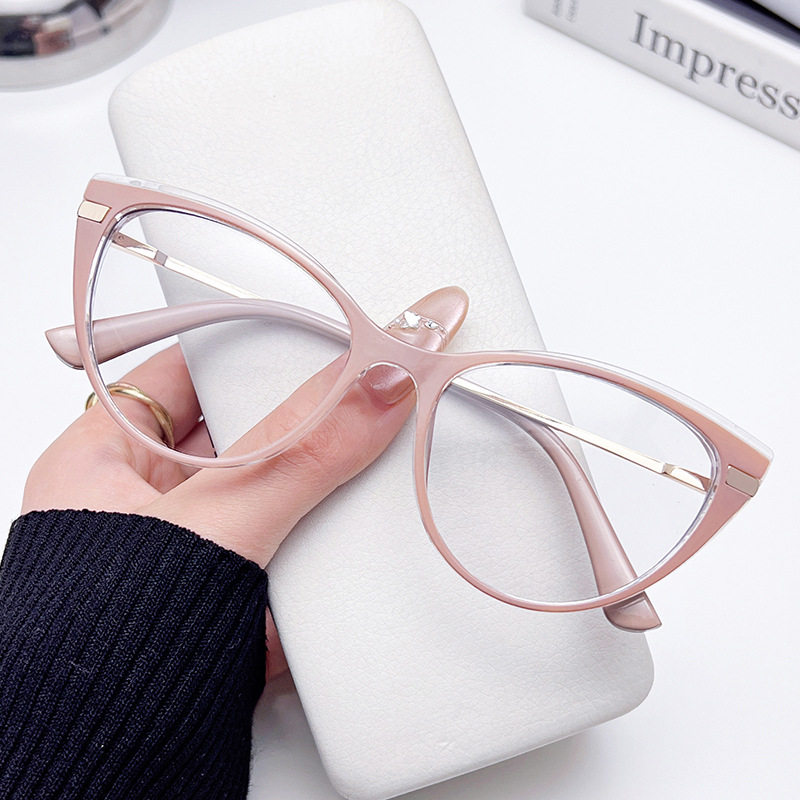 Gafas Lectura Ojo de Gato Fotocromaticas Retro - Borde rosa no cambia de color imagen 1
