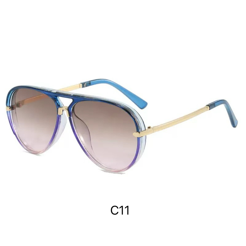 Gafas de Sol Retro Estilo Aviador Vintage - Te morado en polvo debajo de la cesta imagen 1