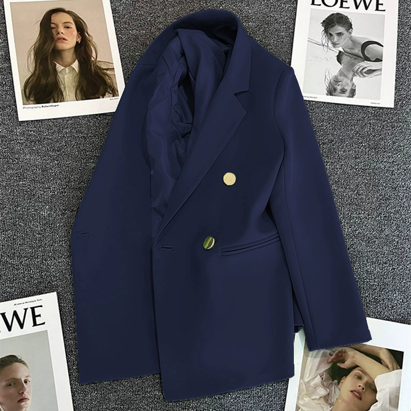 Blazer estilo urbano Candy Green - Mujer Primavera/Otoño 2026 Nuevo estilo coreano, a la moda y chic, apto para personas de baja estatura, casual Color Hulan imagen 1