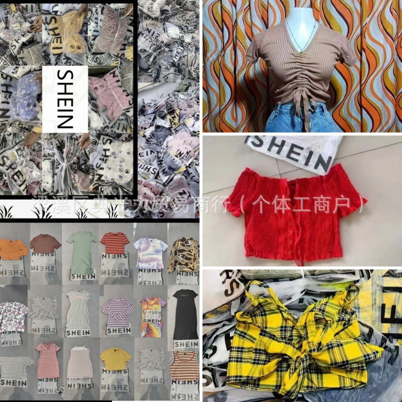 Ropa de mujer de primavera/verano - lote de tops y camisetas en bolsas transparentes imagen 1