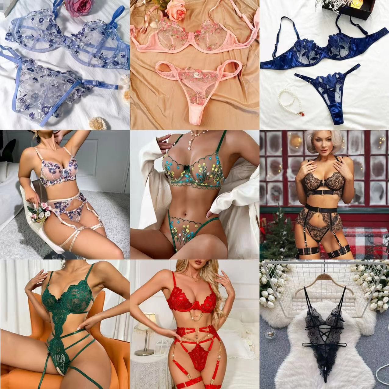Shein sexy underwear lencería sexy al por mayor traje de encaje sexy mujeres diversas lingerie imagen 1