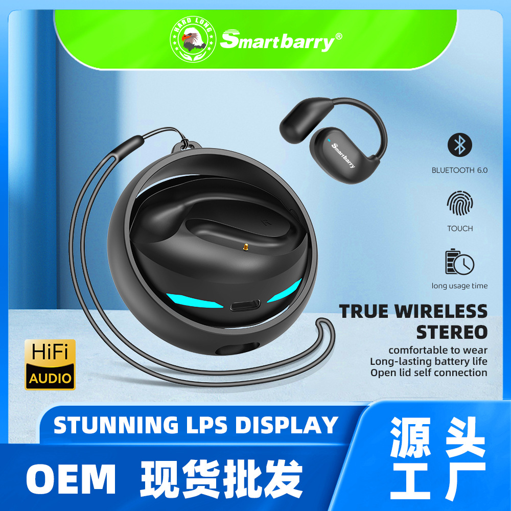 Auriculares deportivos inalámbricos Bluetooth de conducción ósea H70 Open-Ear para correr, con gancho para la oreja, TWS 5.4 imagen 1