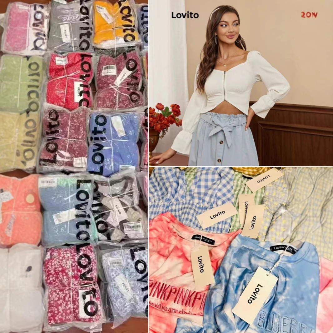 Lote Surtido de Ropa Juvenil Femenina con Tops y Faldas Lovito imagen 1