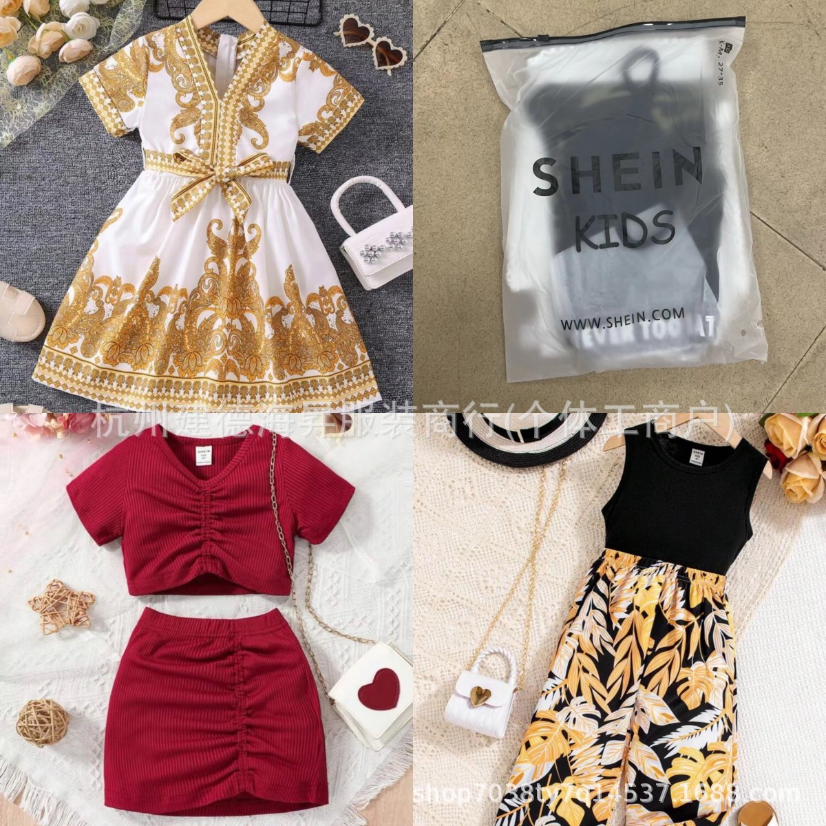 Conjuntos de ropa para niñas SHEIN - vestidos y conjuntos de blusa con falda en bolsas selladas imagen 1