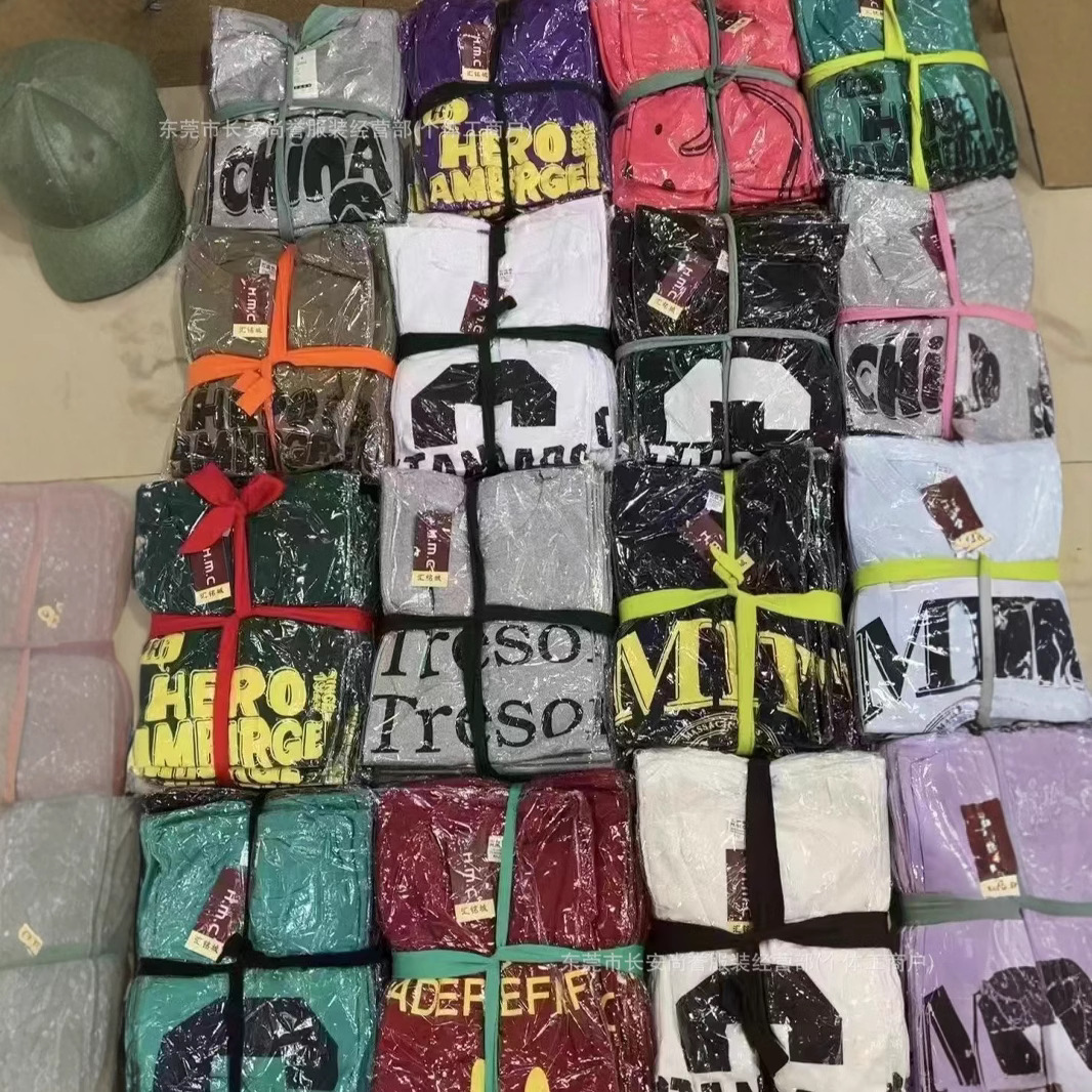 Camiseta de algodón holgado - manga corta con gráficos urbanos dobladas de fábrica imagen 1
