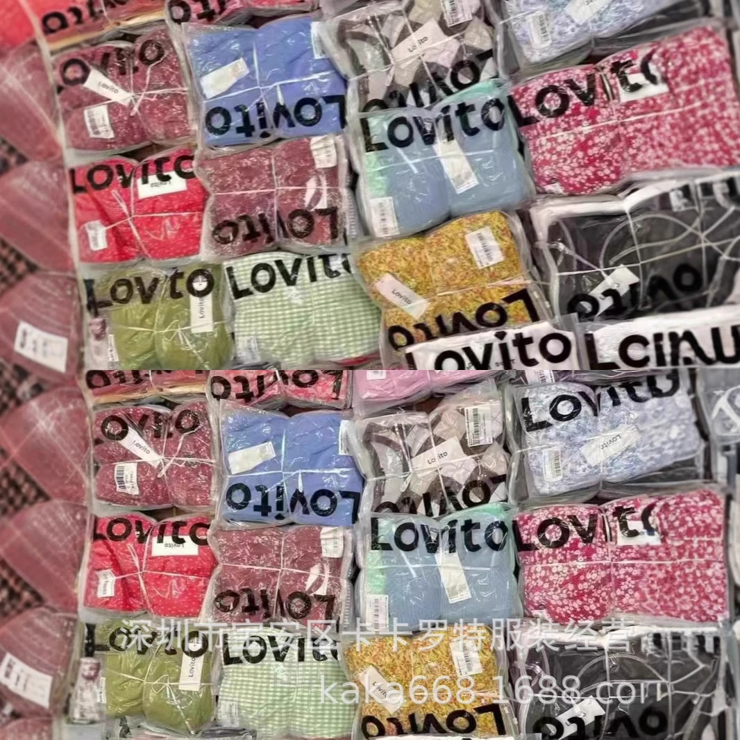 Marca de moda rápida Lote mixto - prendas femeninas en bolsas individuales de exportación imagen 1