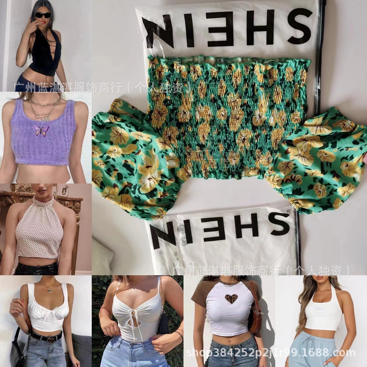 SHEIN Marca de Exportación Europea y Americana Top Bandeau corsets - encaje imagen 1