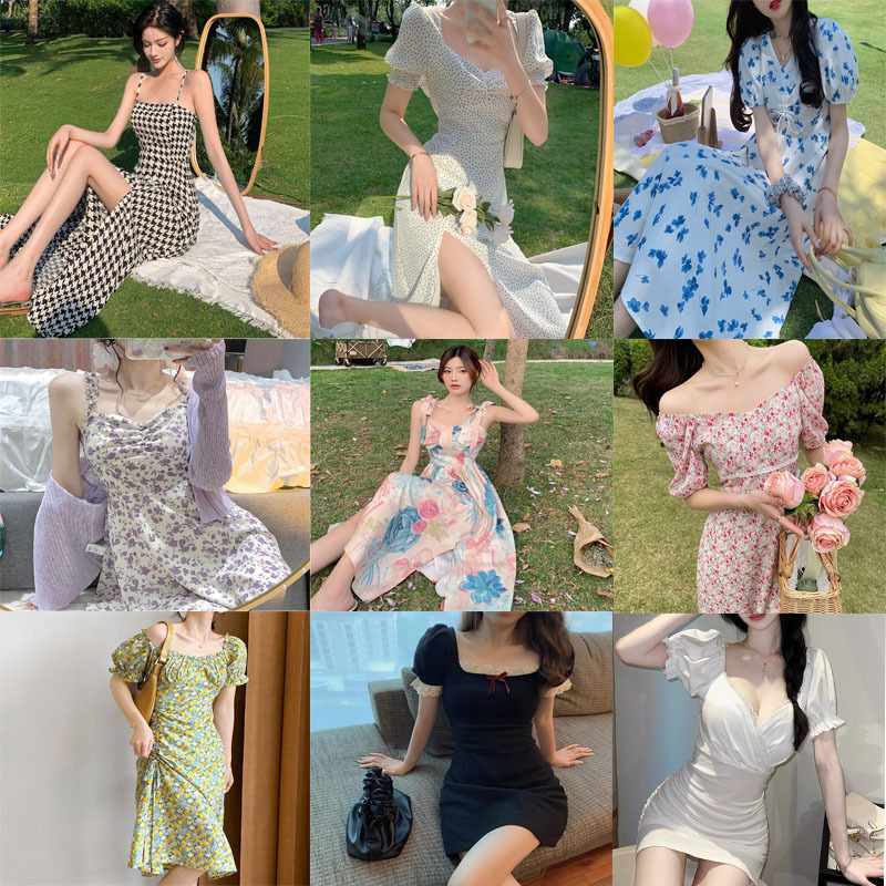 Vestidos Cortos Florales de Tirantes y Escote Cuadrado SHEIN imagen 1