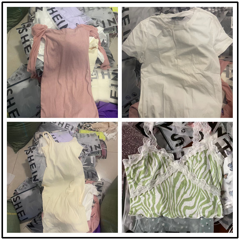 SHEIN Sudeste Asiático Región - vestidos cortos de punto acanalado y tirantes en bolsas imagen 1