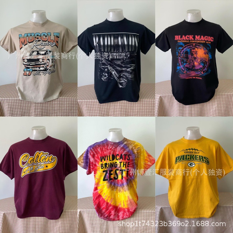 shein Export Camiseta de manga corta - camisetas gráficas de algodón para hombre con cuello redondo imagen 1